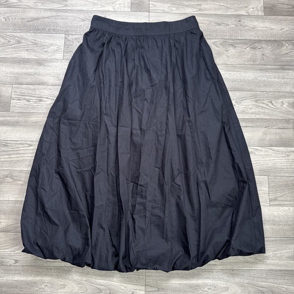 NWT ❤️🔥Eclair - Black Balloon Bubble Hem Midi Skirt - L
